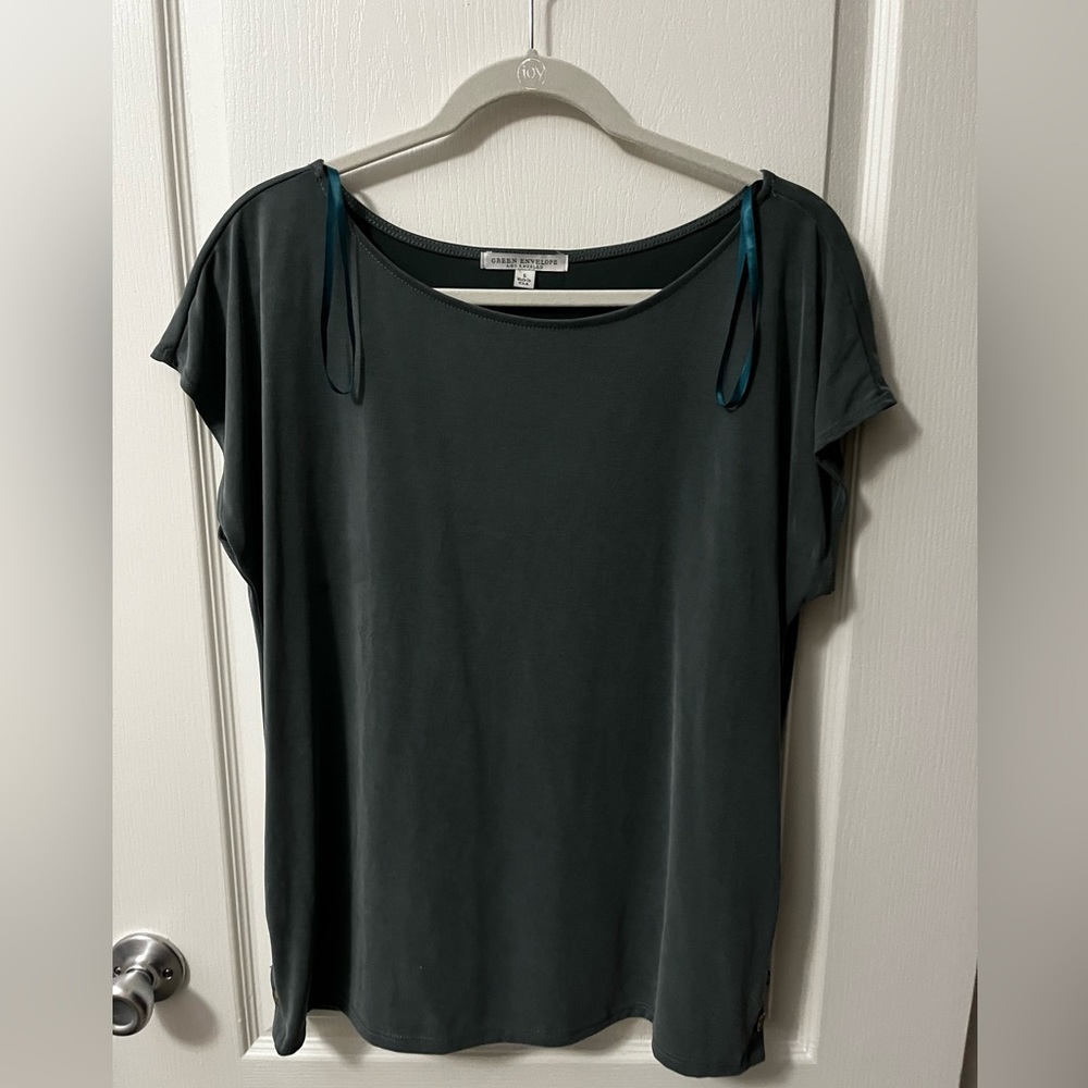 Green blouse